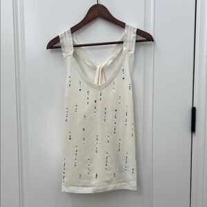 Abercrombie & Fitch Cream Embellished Camisole